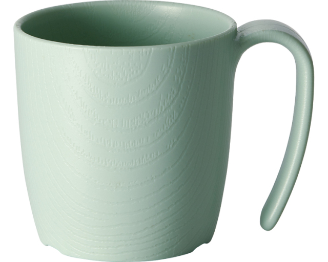 木目持ちやすいコップ / NMGS1HB　グリーン