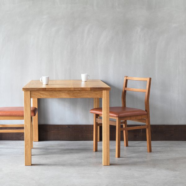 レザーチェア (無垢材×レザー)