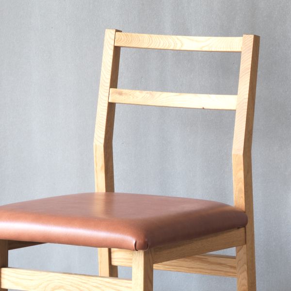 レザーチェア (無垢材×レザー)