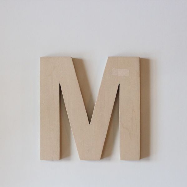 アルファベット参考画像その3 アルファベット＆ナンバーオブジェ・合板・ゴシック体・Sサイズ