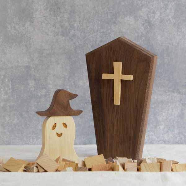 ハロウィン 魔女帽子のかぼちゃ／おばけ オブジェ