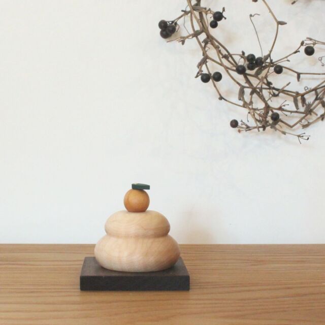 【限定販売】木製かがみもち・ミニサイズ(11月よりお届け開始です)