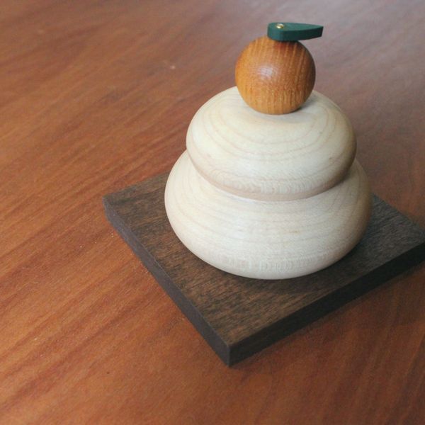【限定販売】木製かがみもち・ミニサイズ(11月よりお届け開始です)