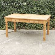 ろくろ脚ダイニングテーブル・引き出し付き・150cm×80cm