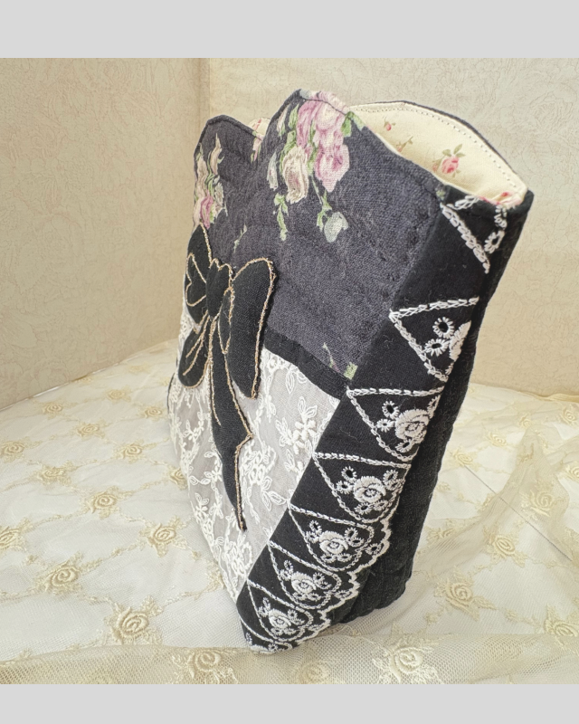 花柄リボンパッチワークグラニーバッグ