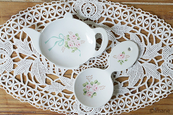 【イマン】【薔薇柄】【ホーロー】エマ　ティーサーバースプーン