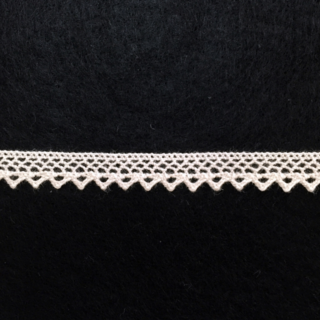 【レース】【生成り】【レターパックライト可】　エンブロイダリーレース 7401