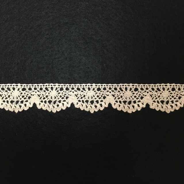 【レース】【生成り】【レターパックライト可】エンブロイダリーレース7143