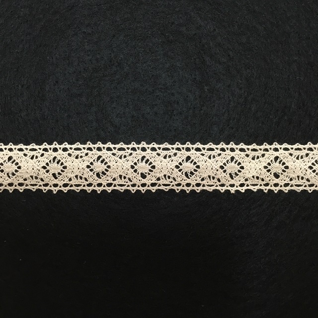 【レース】【生成り】【レターパックライト可】エンブロイダリーレース7145