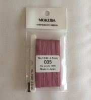 【リボン刺繍用リボン】 【レターパックライト可】木馬エンブロイダリーリボン　3.5ｍｍ　7ｍｍ　色番号035　5ｍ巻