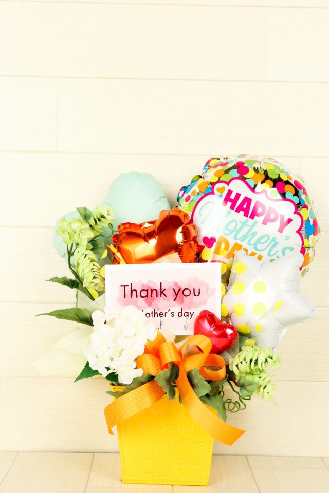 いつも元気なママへ　カラフルビタミンバルーン　母の日バルーンアレンジタイプ　「ビタミンバルーン」 hm0026