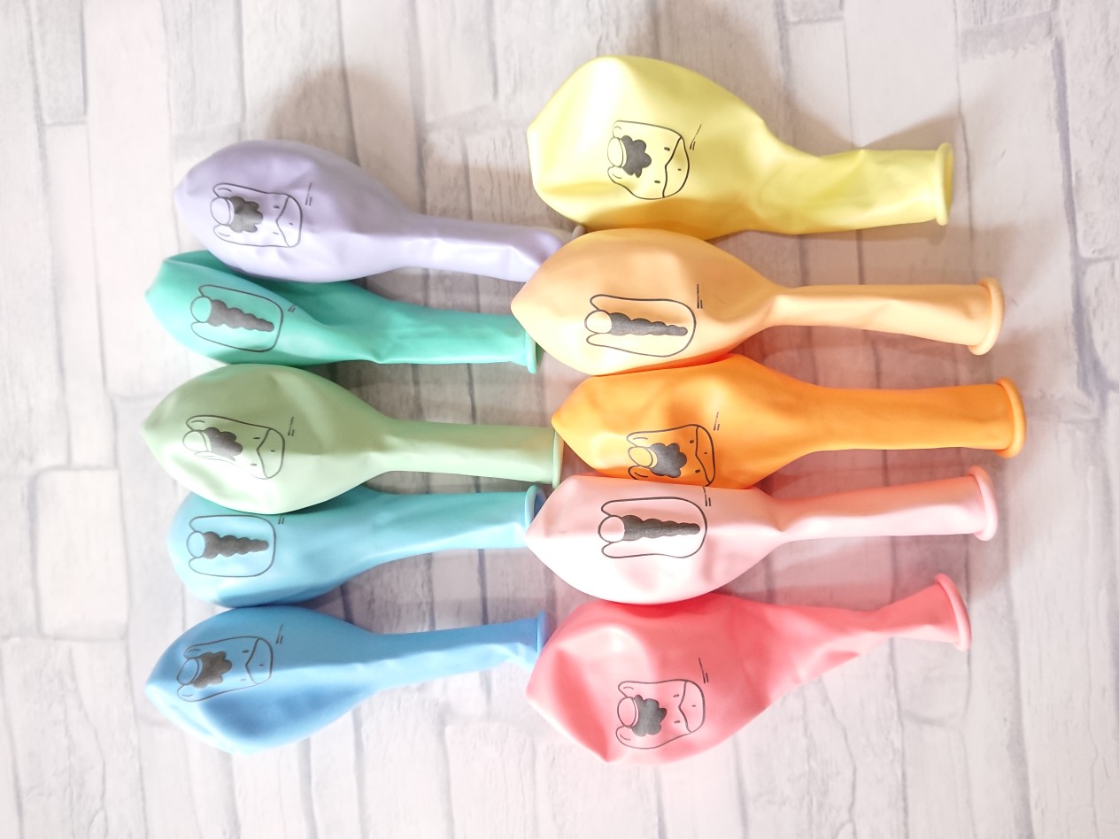 新商品ぐんまちゃんバルーン「ぐんまちゃんオモテウラ」　完全オリジナル商品です。１０個入り　1,650円