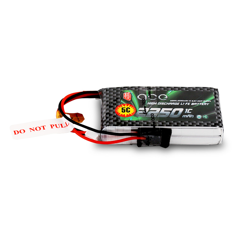 Futaba送信機（10J/14SG/16SZ/18SZ等）に最適！　リチウムフェライトバッテリー（2S 6.6V 2250mAh）