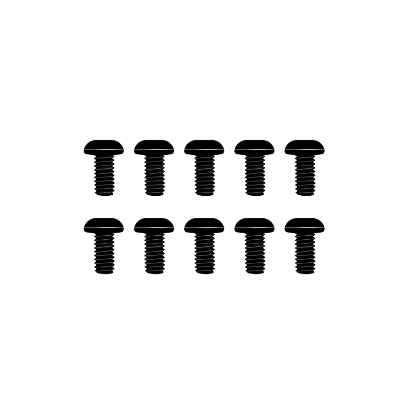 RS4 スクリューセット（M2.5×6mm ボタンビス）※社外品10本入り　【GT020100】