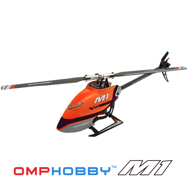 【販売終了品】OMPHOBBY M1 Futaba S-FHSS仕様（オレンジ）完成機　【バッテリー1個・各種スペアパーツ・日本語説明書付属】