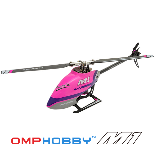 【販売終了品】OMPHOBBY M1 Futaba S-FHSS仕様（パープル）完成機　【バッテリー1個・各種スペアパーツ・日本語説明書付属】
