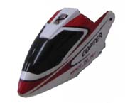 キャノピー　赤【Heli-Bird】