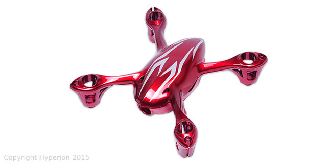 H107C X4用 ボディーシェル(赤&シルバー)　【H107-A21】