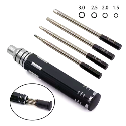 4in1 ポータブル六角ドライバーセット（1.5mm/2mm/2.5mm/3mm）