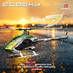 【お取り寄せ商品】GOOSKY RS7 ULTRA メイン＆テールブレード付きキット（グリーン）