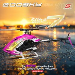 【お取り寄せ商品】GOOSKY RS7 ULTRA メイン＆テールブレード付きキット（ピンク）