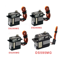 RS4 VENOMに最適！　GDWヘリ用 サーボセット（DS290MG×3個　DS595MG×1個）