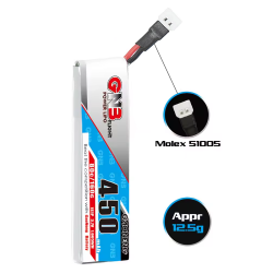 K110Sのパワーアップに！　GNB 1セル450ｍAh（80C/160C）※MOLEXコネクター仕様