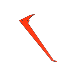 RS4 垂直尾翼（オレンジ）【GT020211】