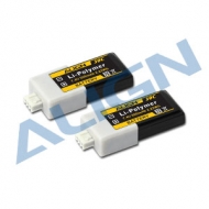 アライン純正　高容量リポバッテリー 2セル 7.4V 300mAh/30C（2個セット）　【HBP03001】