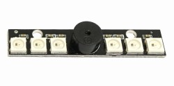 RGB 6 LEDボード 5V WS2812B /ブザー付き　【HP-FPLED2812ALM】