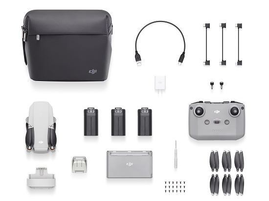 4Kで撮影できる！　DJI MINI 2 フライモアコンボ（リモートID対応機種）　【日本語説明書・賠償責任保険付】