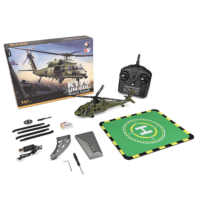 K170 UH-60L BLACK HAWK ヘリコプター HITEC版 K170 UH-60L ブラックホーク RTF