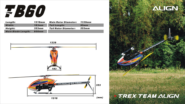 ALIGN TB60 6Sコンボ（マイクロビースト日本語説明書付属） 【RH60E26XW】