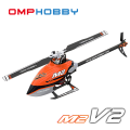 超安定6軸ジャイロ＆パニックリカバリ機能搭載！　OMPHOBBY M2 V2 フルメタル仕様（オレンジ）完成機　【S-FHSS互換受信機・バッテリー1個・各種スペアパーツ・日本語説明書付属】