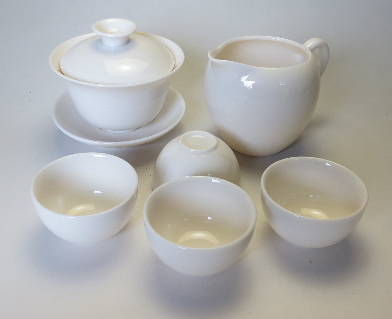 【白磁の茶器セット】蓋椀茶器セットC