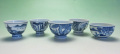 【中国茶具】煎茶碗（呉須）五種