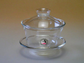 【中国茶具】耐熱ガラス蓋碗