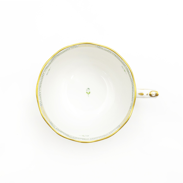 ヘレンド アポニー・ヒストリック・グリーン ティーカップ&ソーサー 2客 アポニー・ヒストリック・グリーン] ティーカップ&ソーサー