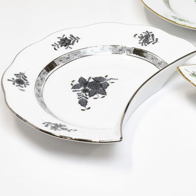 ヘレンド　クレセントディッシュ　皿 パセリ] クレセントディッシュ