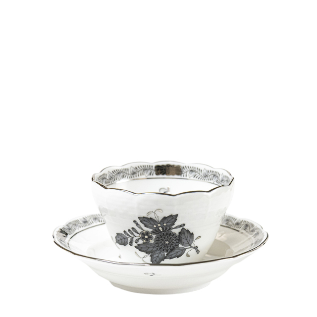 【haru】2枚Herendヘレンド アポニー 希少】ヘレンド アポニーフラワー ハンドル付きプレート1枚 未使用品