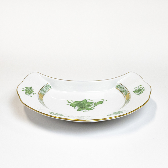 ヘレンド アポニーグリーン クレセントディッシュ プレート アポニー・グリーン] クレセントディッシュ