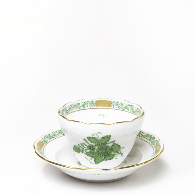 アポニー・グリーン] オリエンタルカップ&ソーサー