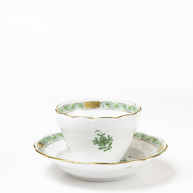 アポニー・グリーン] オリエンタルカップ&ソーサー