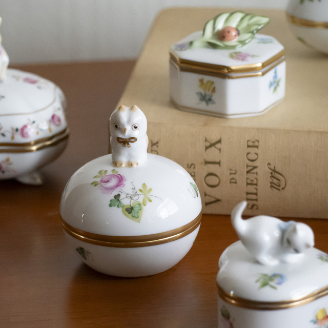 ヘレンド　マルボンボン薔薇 ハーブガーデン] マルボンボン薔薇