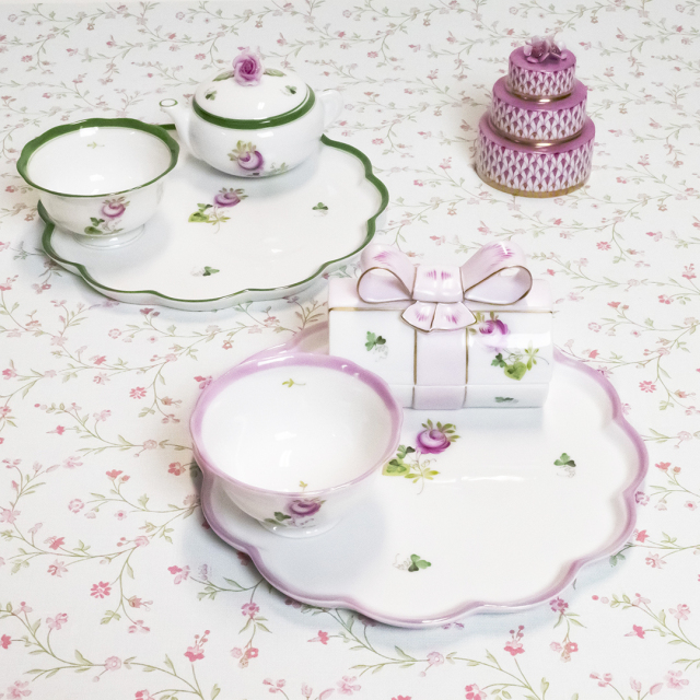 ウィーンの薔薇・ピンク] トレー 