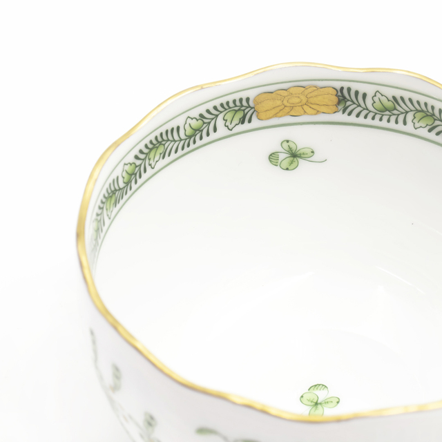 ヘレンド　インドの華　華やかな八角皿　約14センチ　美品 インドの華] ティーカップ&ソーサー