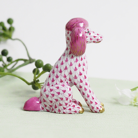 ワンダーパーク ピンク] お座りプードル