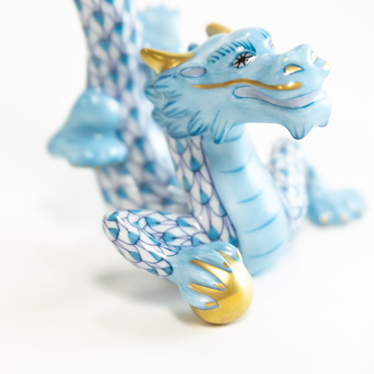 干支置物・たつ（ネイビー・ターコイズ）