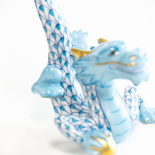 干支置物・たつ（ネイビー・ターコイズ）