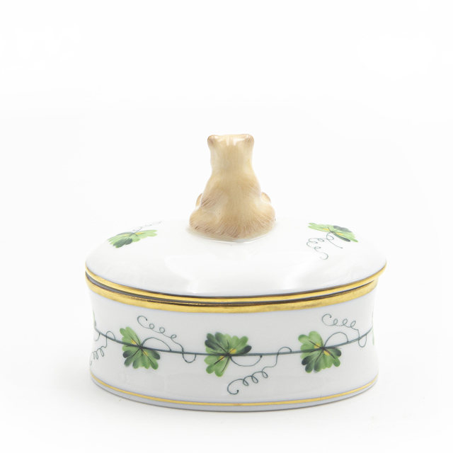 ウィーンからくさ] オーバルボックス クマ